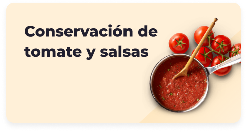 Conservación de tomate y salsas